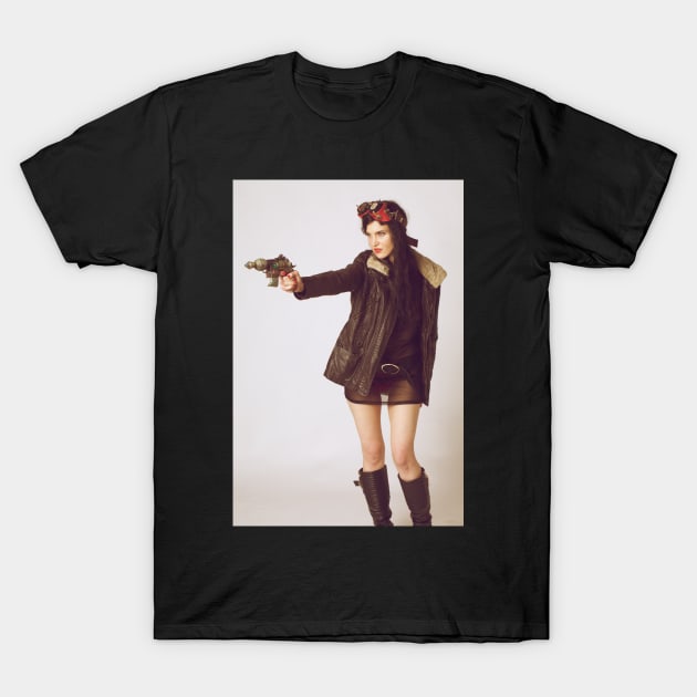 Dieselpunk Girl T-Shirt by jcreation